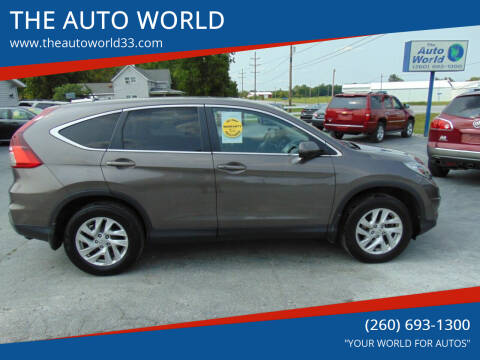 2015 Honda CR-V for sale at THE AUTO WORLD in Churubusco IN