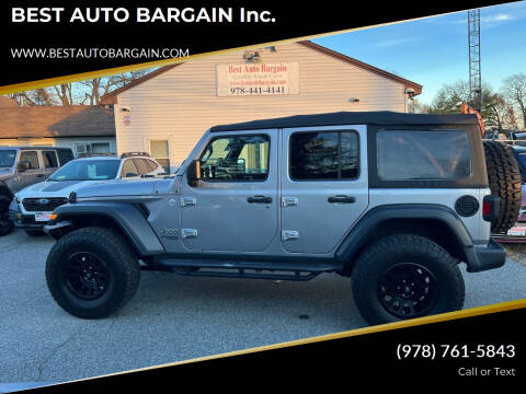 2019 Jeep Wrangler Unlimited for sale at BEST AUTO BARGAIN inc. in Lowell MA