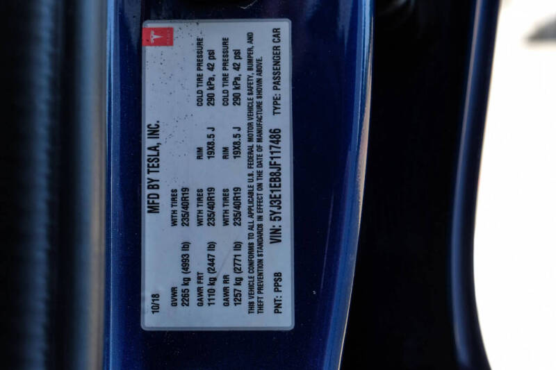 2018 Tesla Model 3 Long Range