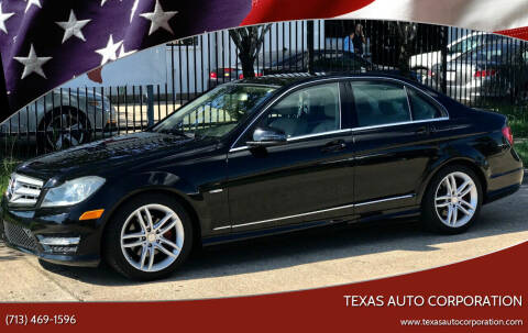 2012 Mercedes-Benz C-Class for sale at Texas Auto Corporation in Houston TX