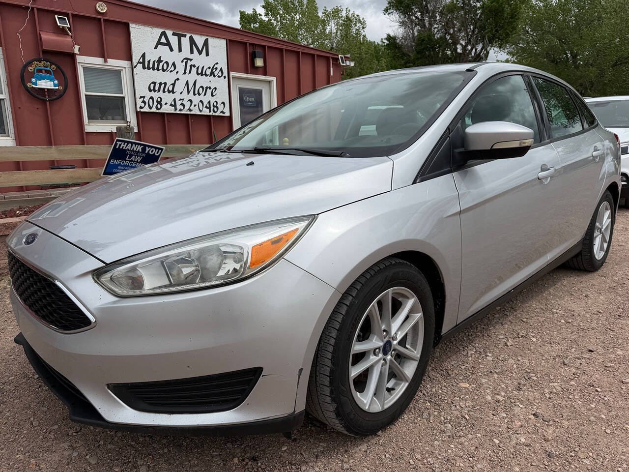 Silver 2017 Ford Focus SE SE 4dr Sedan 1