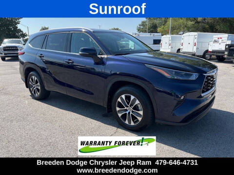 2022 Toyota Highlander for sale at Breeden Pre-Owned in Van Buren AR