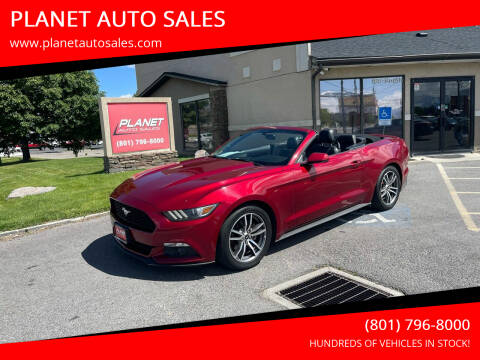 2015 Ford Mustang for sale at PLANET AUTO SALES in Lindon UT