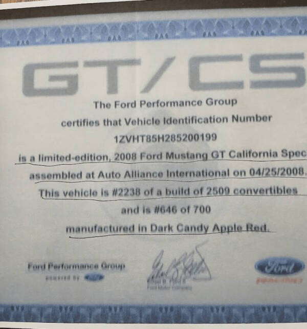 2008 Ford Mustang