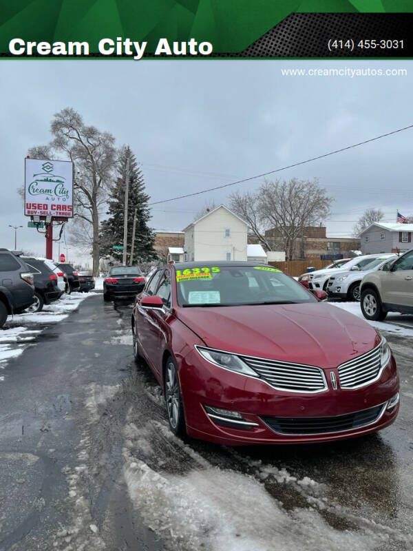 2013 Lincoln MKZ for sale at Cream City Auto in Milwaukee WI