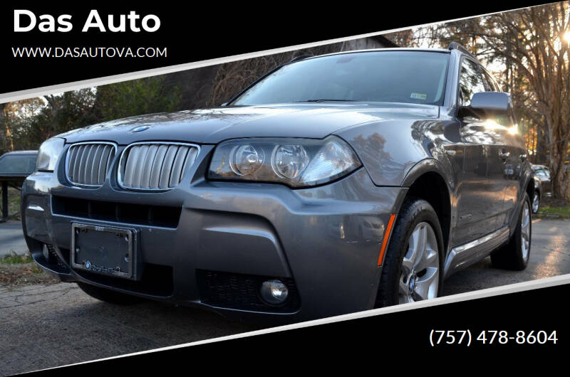 2009 BMW X3 for sale at Das Auto in Virginia Beach VA