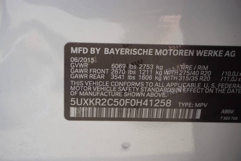 2015 BMW X5 sDrive35i