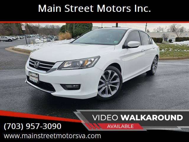 2014 Honda Accord for sale at Main Street Motors Inc. in Chantilly VA