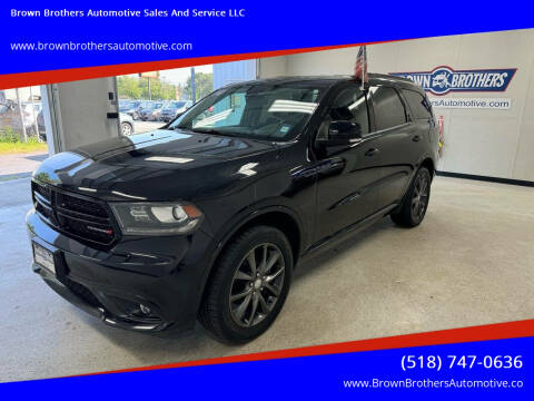 2018 Dodge Durango for sale at Brown Brothers Automotive Sales And Service LLC in Hudson Falls NY