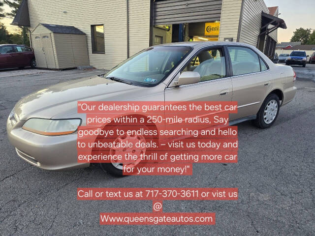 2002 Honda Accord for sale at QUEENSGATE AUTO SALES in York, PA