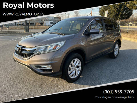 2016 Honda CR-V for sale at Royal Motors in Hyattsville MD