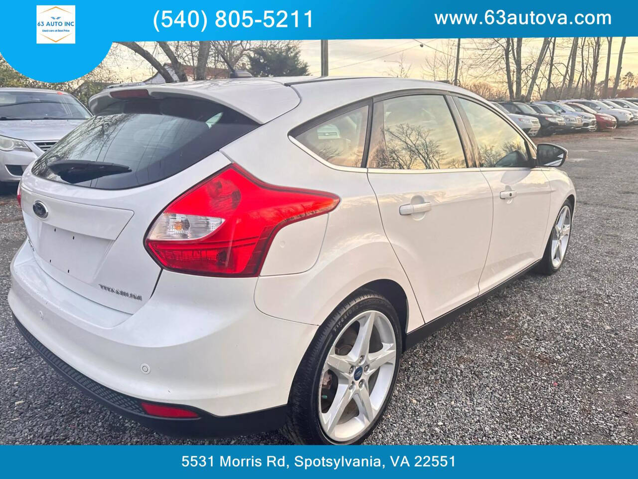 2012 Ford Focus for sale at 63 Auto Inc in Spotsylvania, VA