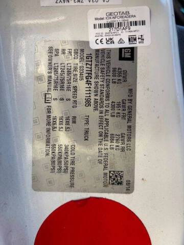 2015 GMC Savana 3500