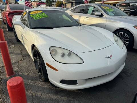 2007 Chevrolet Corvette for sale at CROWN AUTO INC, in South Gate CA