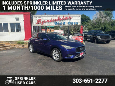 2018 Infiniti QX30 for sale at Sprinkler Used Cars in Longmont CO