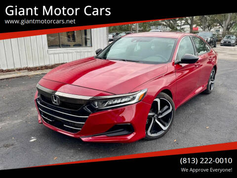 2021 Honda Accord for sale at Giant Motor Cars in Tampa FL