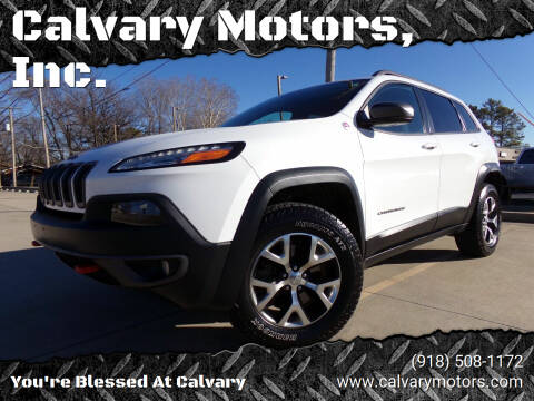 2015 Jeep Cherokee for sale at Calvary Motors, Inc. in Bixby OK