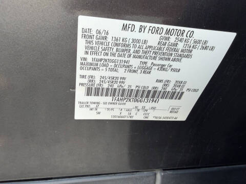 2016 Ford Taurus SHO