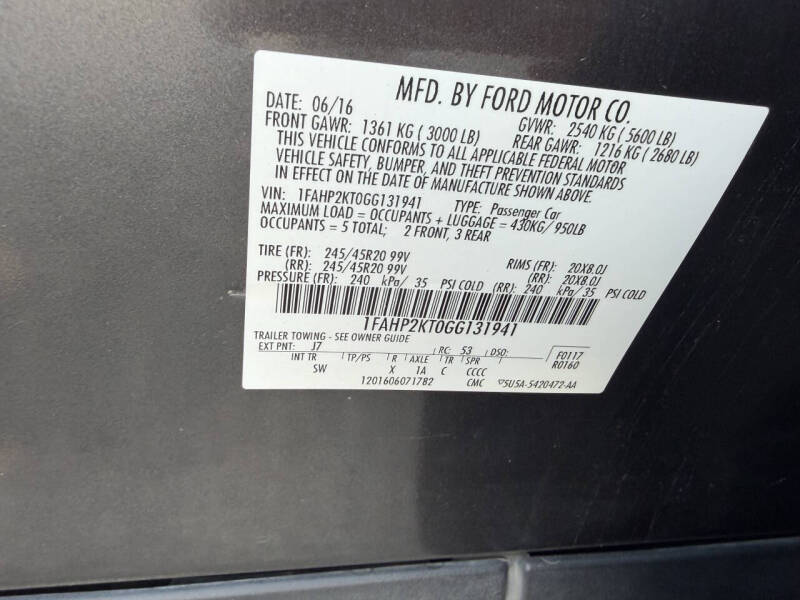 2016 Ford Taurus SHO