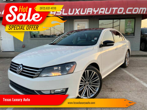 2014 Volkswagen Passat for sale at Texas Luxury Auto in Cedar Hill TX