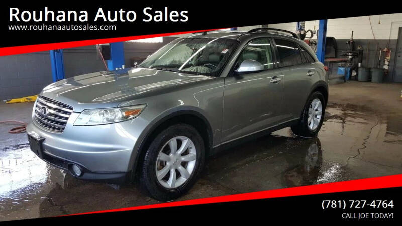 2005 Infiniti FX35 for sale at Rouhana Auto Sales in Norwood MA