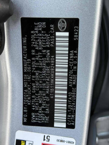 2019 Toyota Camry LE