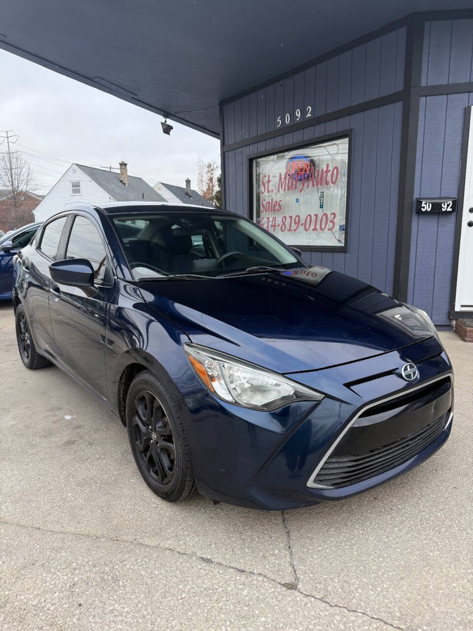 Black 2016 Scion iA Base 4dr Sedan 6A 1