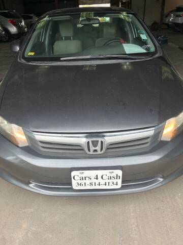 2012 Honda Civic for sale at Cars 4 Cash in Corpus Christi TX