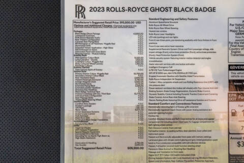 2023 Rolls-Royce Black Badge Ghost