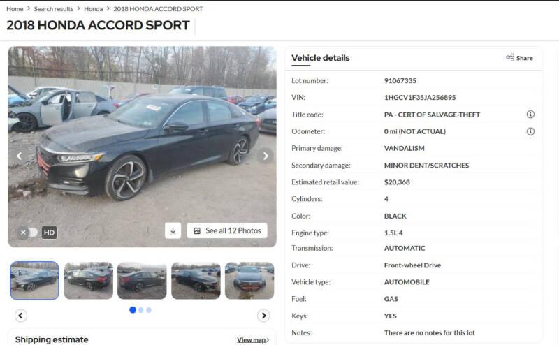 2018 Honda Accord Sport