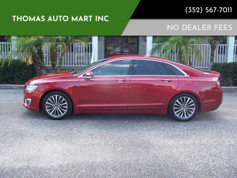 2017 Lincoln MKZ for sale at Thomas Auto Mart Inc in Dade City FL