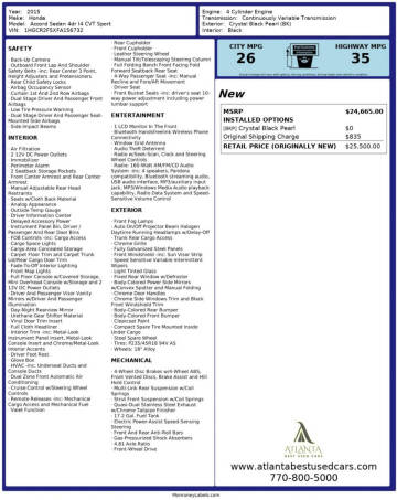 2015 Honda Accord Sport