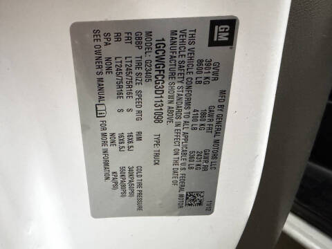 2013 Chevrolet Express 2500