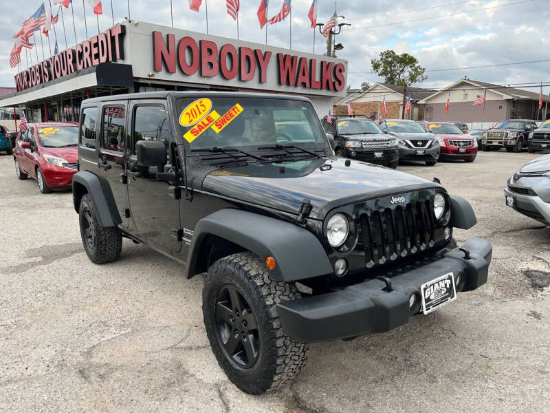 2015 Jeep Wrangler Unlimited for sale at Giant Auto Mart in Houston TX