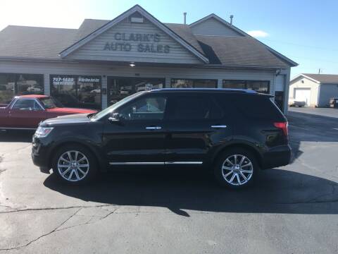 2016 Ford Explorer for sale at Clarks Auto Sales in Middletown OH