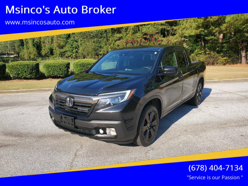 2017 Honda Ridgeline for sale at Msinco's Auto Broker in Snellville GA