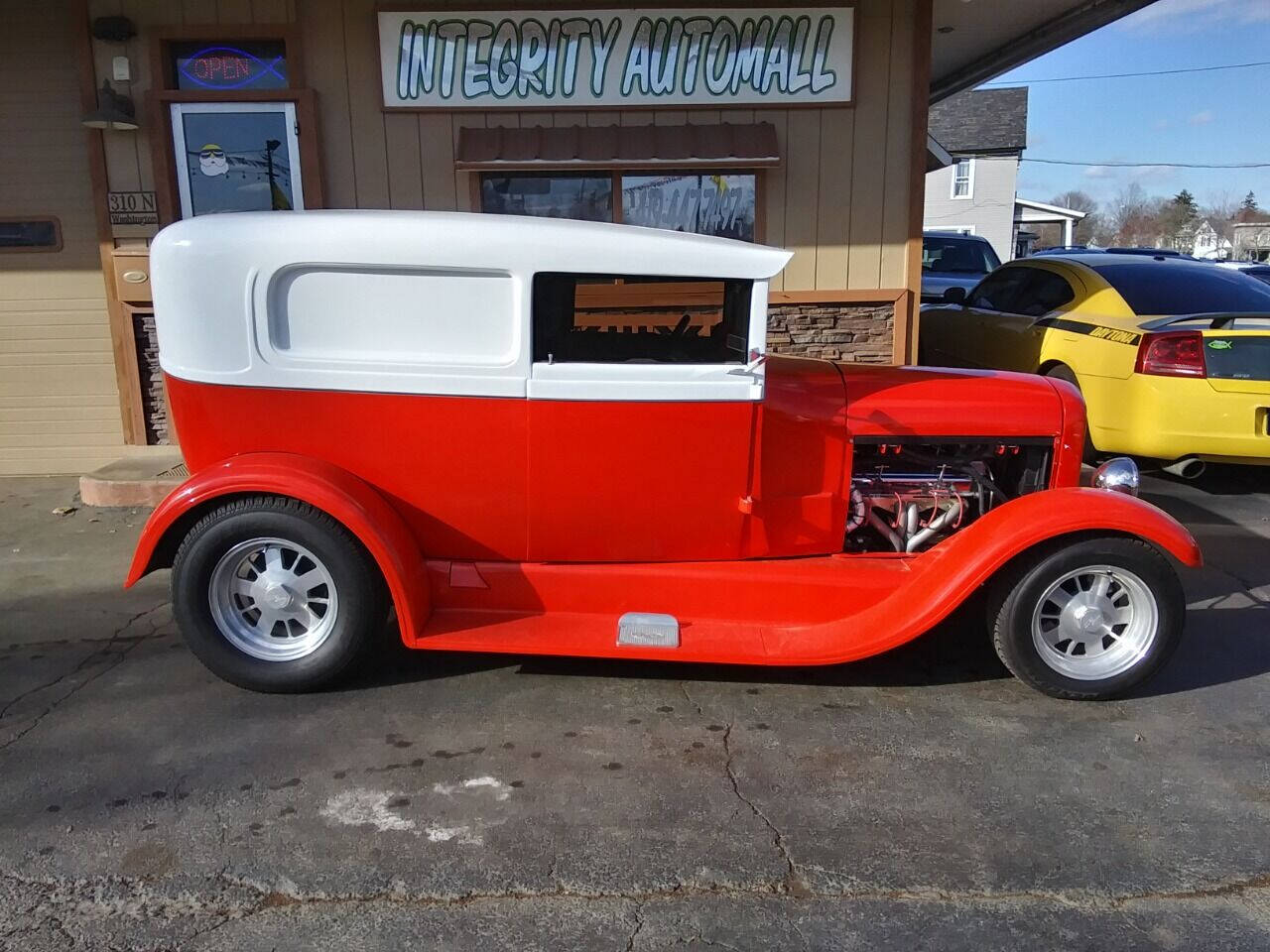 Red 1929 Ford Model A 2