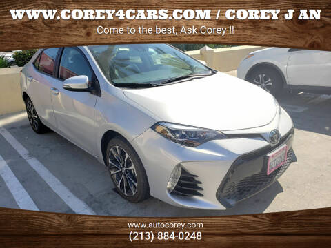 2018 Toyota Corolla for sale at WWW.COREY4CARS.COM / COREY J AN in Los Angeles CA