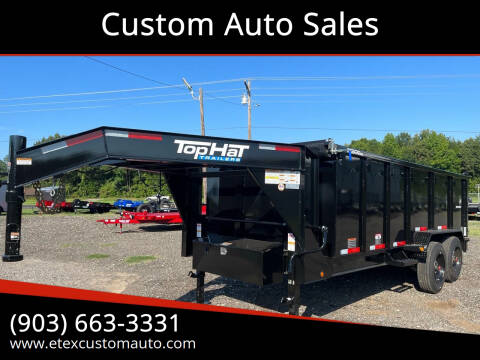 2024 Top Hat Dump Trailer 16x83 GN w/8k for sale at Custom Auto Sales - TRAILERS in Longview TX