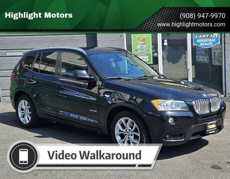 2012 BMW X3 for sale at Highlight Motors in Linden NJ