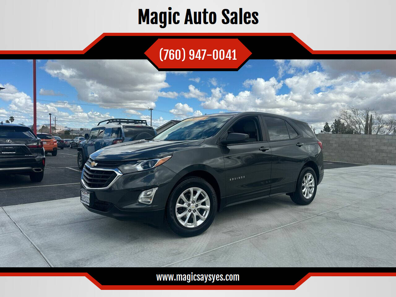 2020 Chevrolet Equinox for sale at Magic Auto Sales in Hesperia, CA