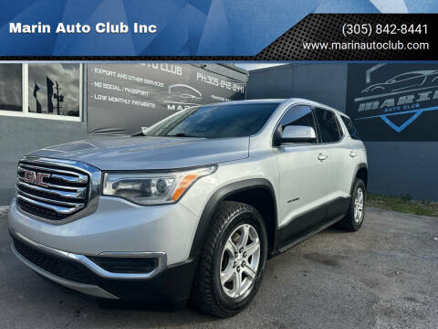 2018 GMC Acadia for sale at Marin Auto Club Inc in Miami FL