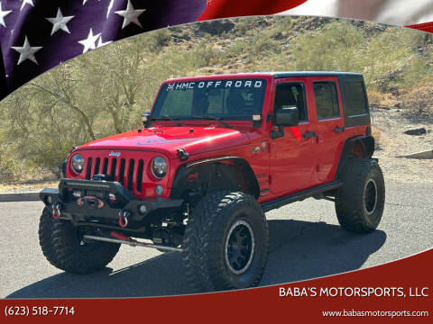 2016 Jeep Wrangler Unlimited for sale at Baba's Motorsports, LLC in Phoenix AZ