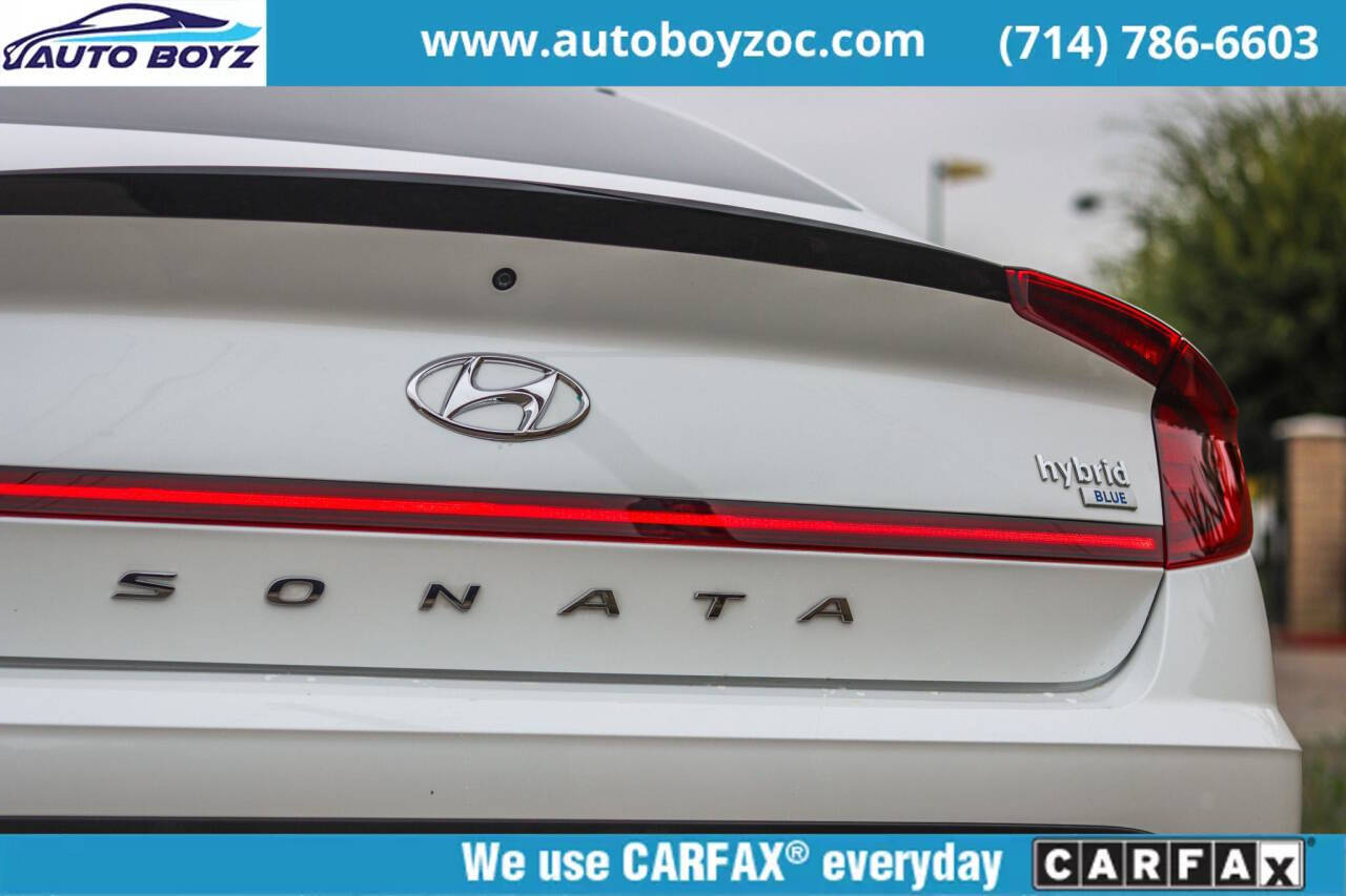 2021 Hyundai SONATA Hybrid for sale at Auto Boyz in Garden Grove, CA