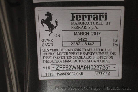 2017 Ferrari GTC4Lusso