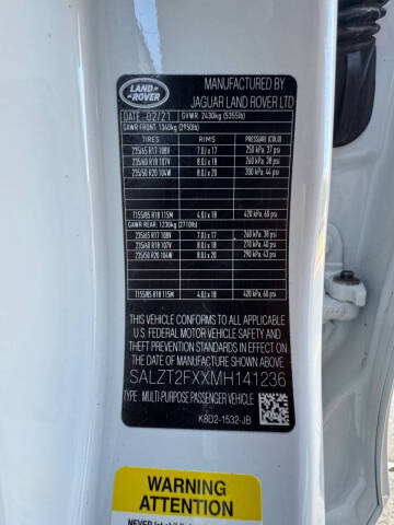 2021 Land Rover Range Rover Evoque R-Dynamic S