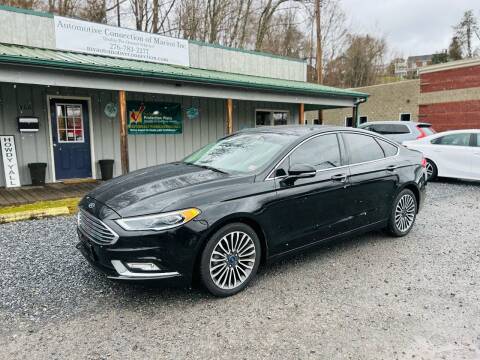 2018 Ford Fusion for sale at Booher Motor Company in Marion VA