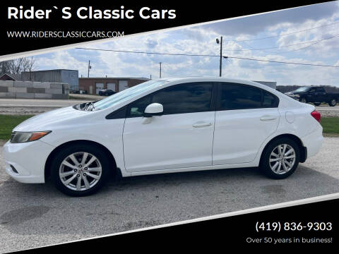 2012 Honda Civic for sale at Rider`s Classic Cars in Millbury OH