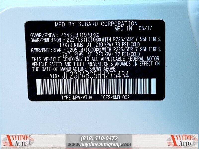 2017 Subaru Crosstrek 2.0i Premium