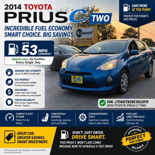 2014 Toyota Prius c Two